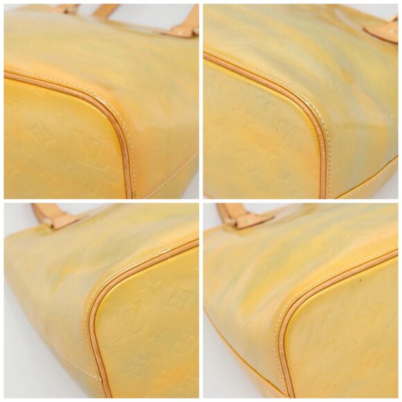 LOUIS VUITTON Monogram Vernis Houston Hand Bag Gris M91053 LV Auth ki5812 - Picture 15 of 16